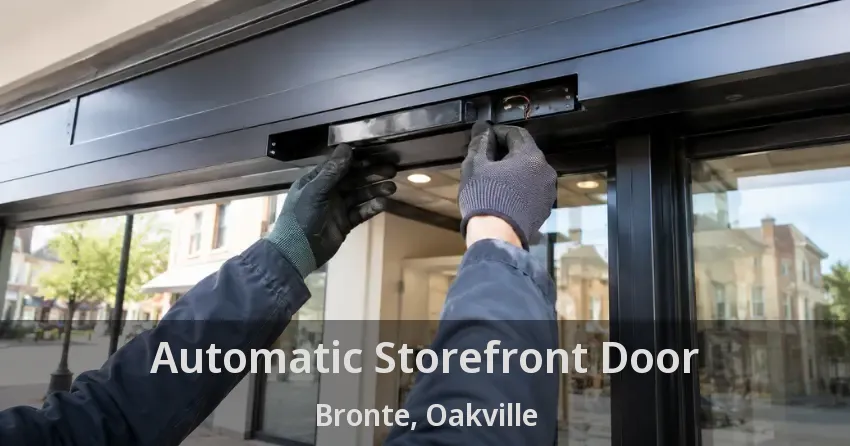 Automatic Storefront Door Bronte, Oakville - ON