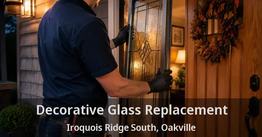 Decorative Glass Replacement Iroquois Ridge South, Oakville - ON