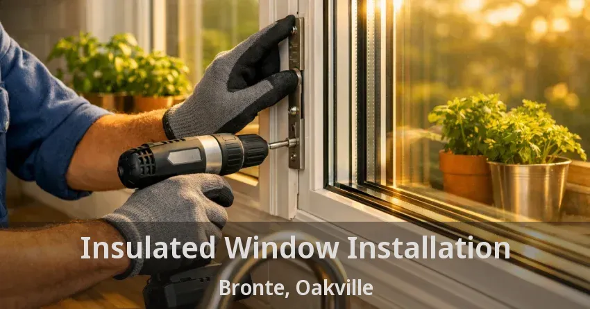 Insulated Window Installation Bronte, Oakville - ON