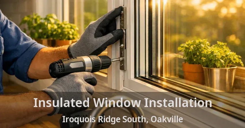 Insulated Window Installation Iroquois Ridge South, Oakville - ON