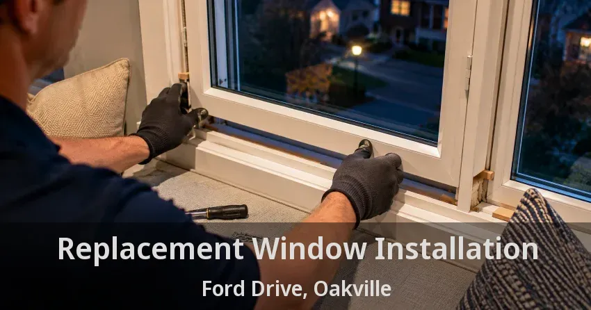 Replacement Window Installation Ford Drive, Oakville - ON