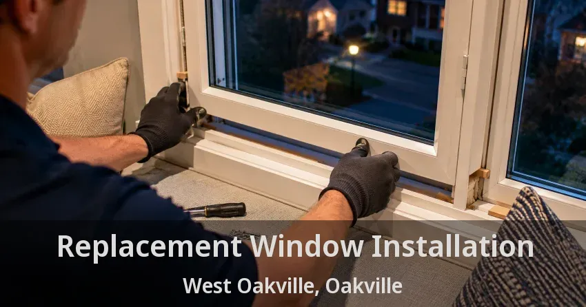 Replacement Window Installation West Oakville, Oakville - ON