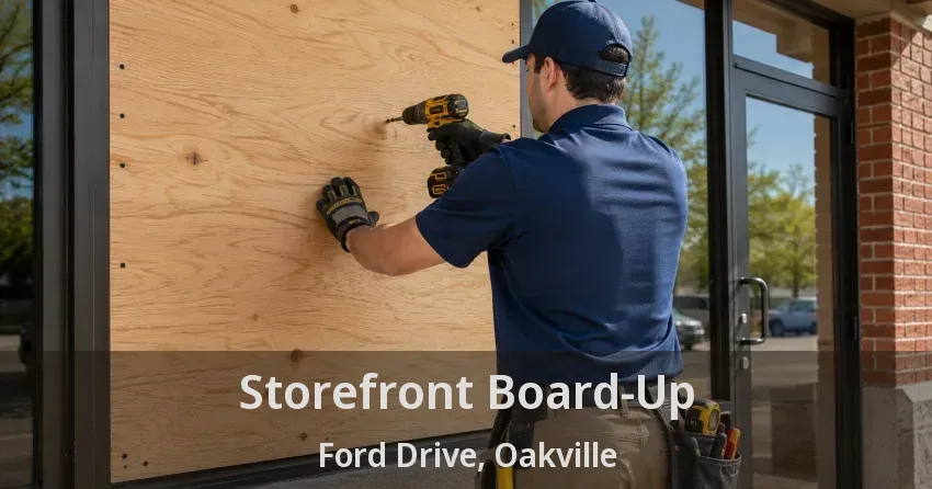 Storefront Board-Up Ford Drive, Oakville - ON