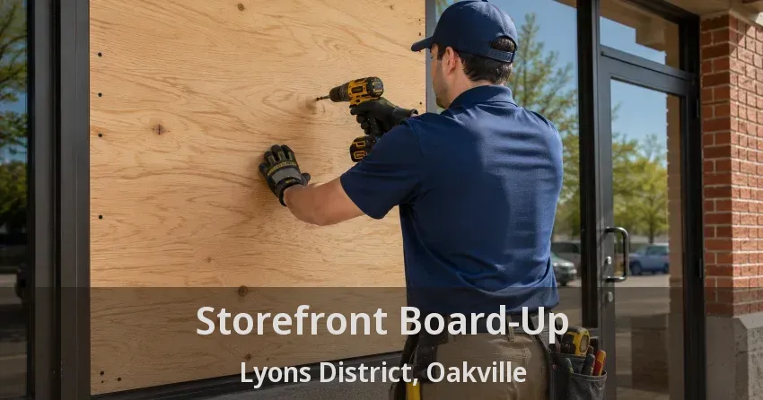 Storefront Board-Up Lyons District, Oakville - ON