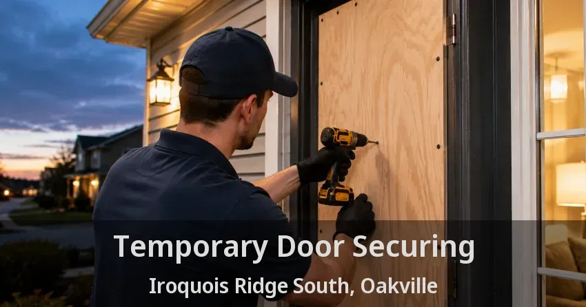Temporary Door Securing Iroquois Ridge South, Oakville - ON