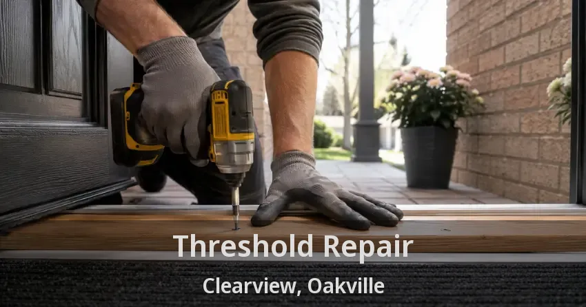 Threshold Repair Clearview, Oakville - ON