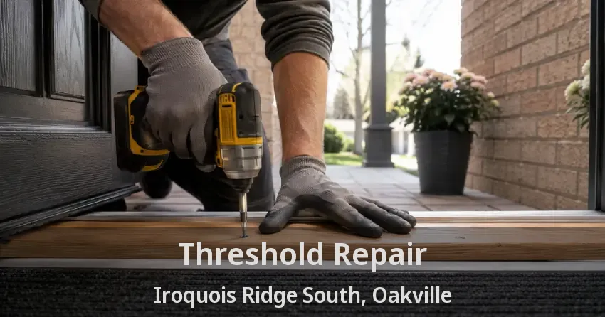 Threshold Repair Iroquois Ridge South, Oakville - ON