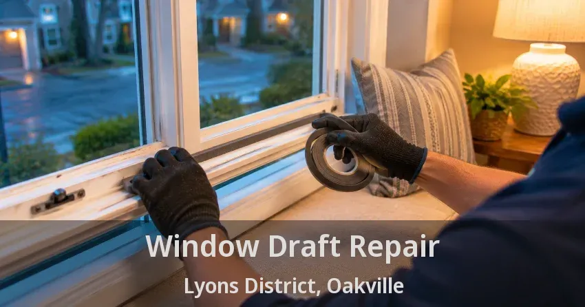 Window Draft Repair Lyons District, Oakville - ON