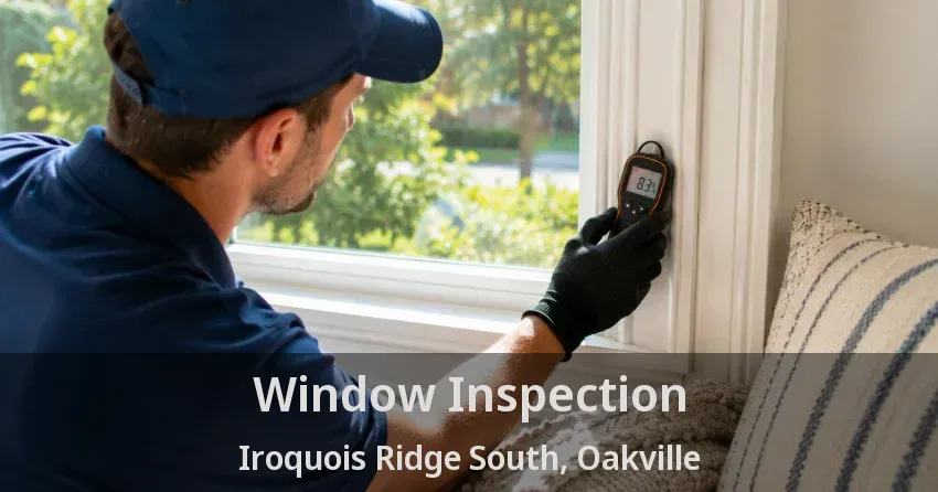 Window Inspection Iroquois Ridge South, Oakville - ON