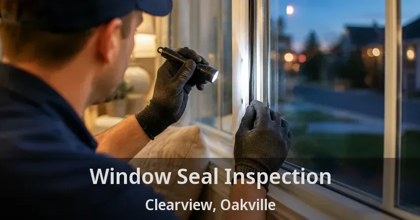 Window Seal Inspection Clearview, Oakville - ON