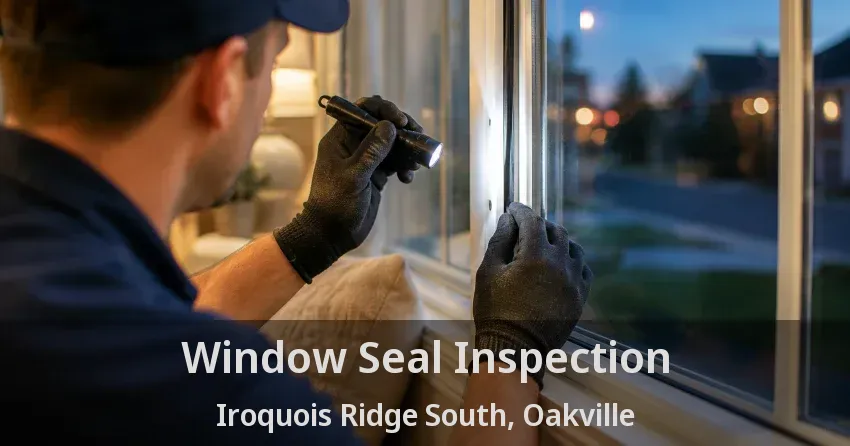 Window Seal Inspection Iroquois Ridge South, Oakville - ON