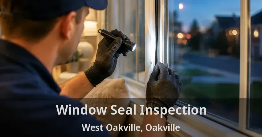Window Seal Inspection West Oakville, Oakville - ON