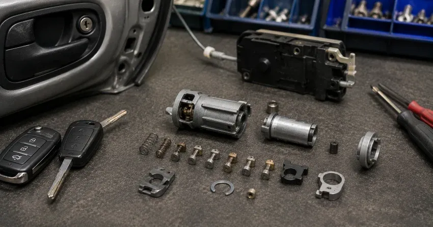 technician testing a car key fob during Car Lock Repair Clearview, Oakville